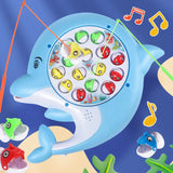 Electric Dolphin Fishing Plate Cute Marine Life Toy