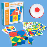 New 3D Montessori Geometry Puzzles Building Block Face