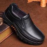 Genuine Leather Shoes Men Loafers Soft Cow Leather