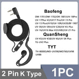 10pcs BAOFENG Radio 2pin K Port Earpiece Ptt