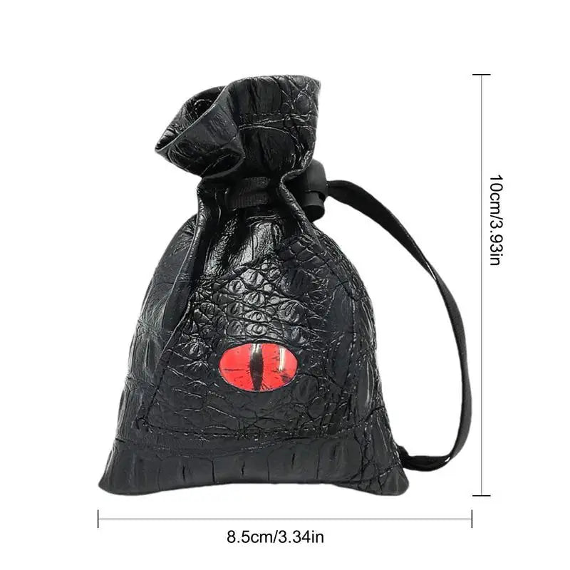 PU Leather Dice Bag Creative Dragon Eye Pattern