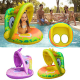 Baby Swimming Ring Sunshade Pool Float Unicorn Inflatable