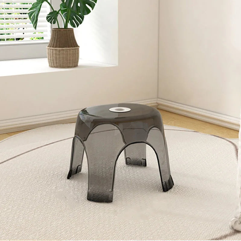Household Living Room Tea Table Transparent Low Stool