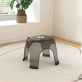 Household Living Room Tea Table Transparent Low Stool