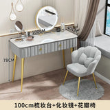 Luxury Nordic Dressing Table Mirror Chair Bedroom LED