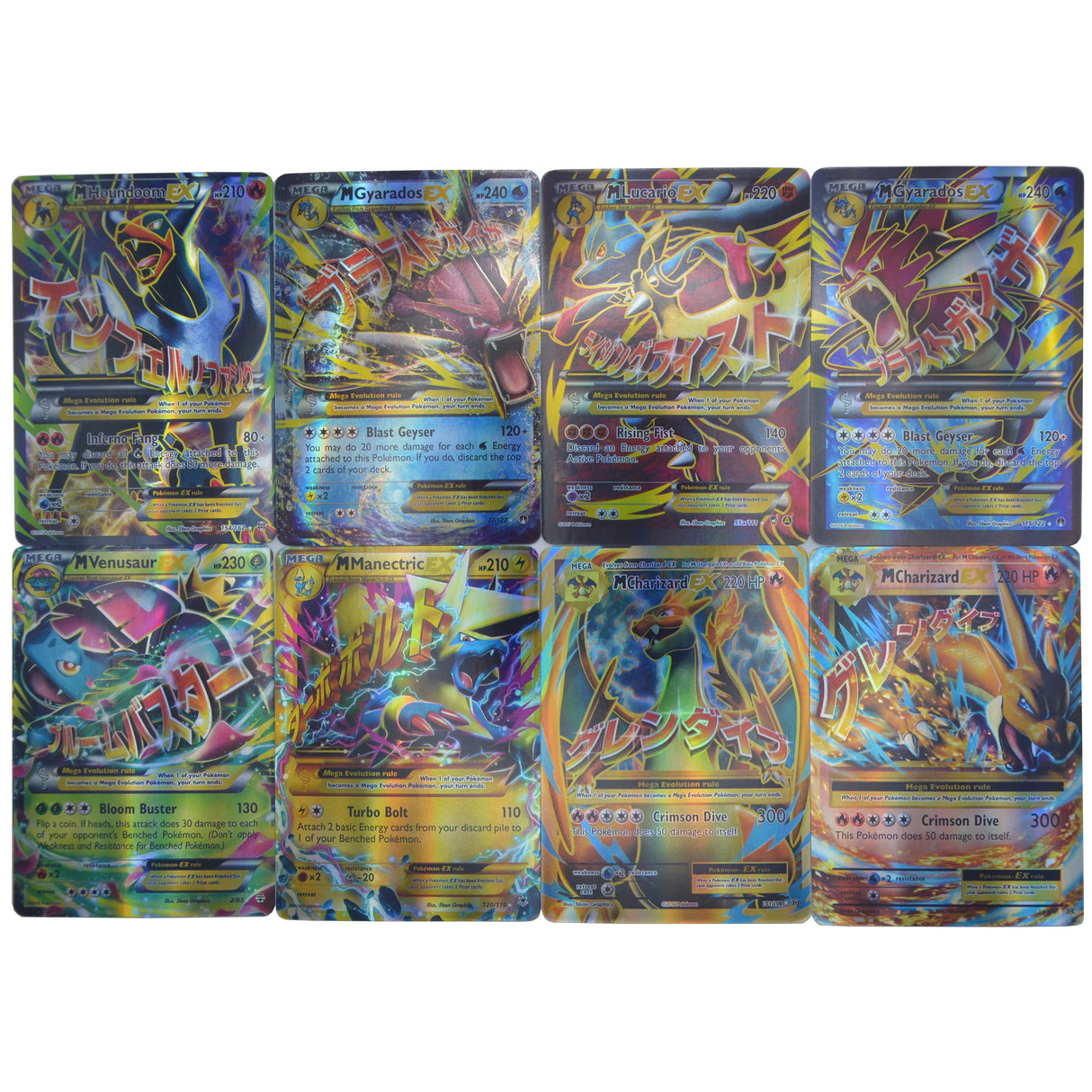 60pcs Mega EX Pokémon Cards Box - English Version