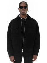 Vintage High Street Suede Material Crock Jacket With