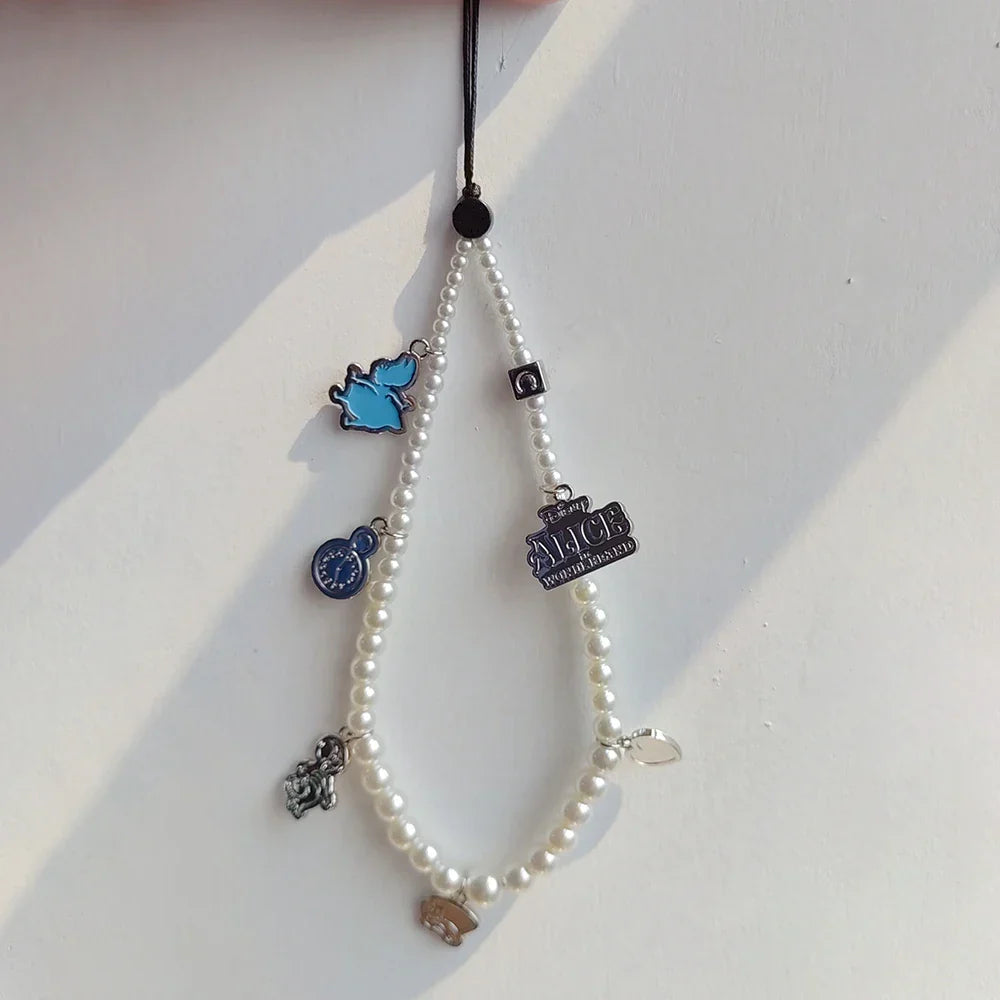 HERLOOK Imitation Pearl Phone Charm Ailce Y2K Accessories