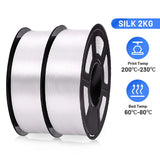 2KG PLA SILK Filament 1.75mm PLA Plus SILK