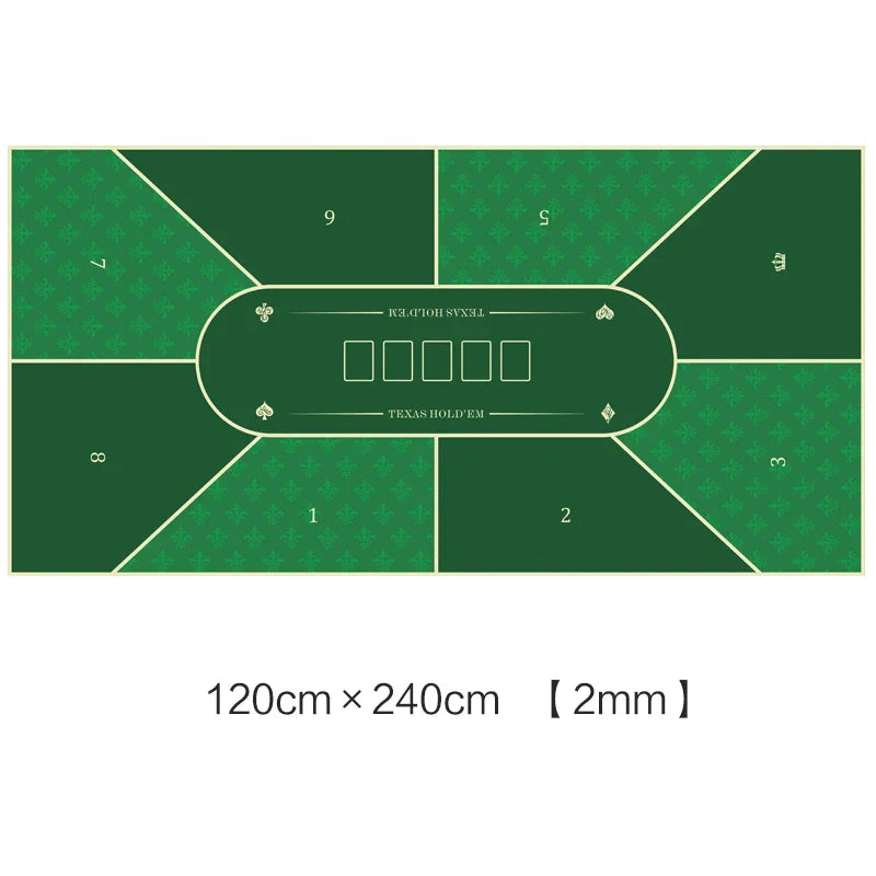 Deluxe Suede Texas Holdem Game Table Mat Nonslip