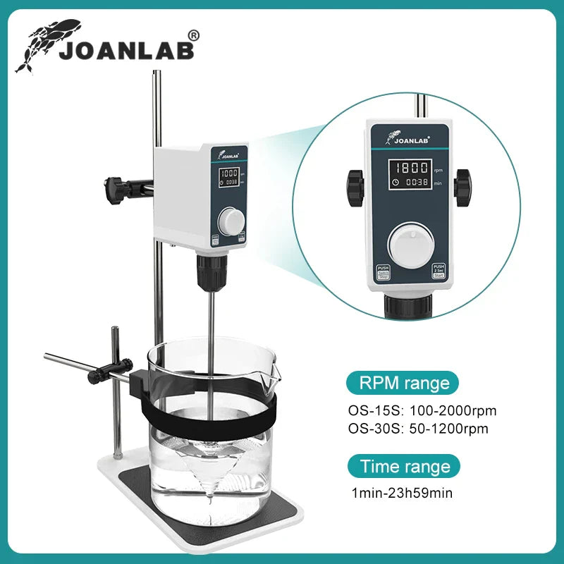 JOANLAB Liquid Mixer Lab Electric Stirrer Digital Display