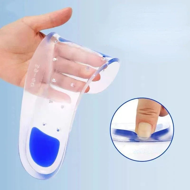 Elastic Medical Silicone Gel Insole Plantar Fasciitis Heel