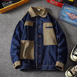 2023 Autumn Motor Denim Jacket Foe Men High