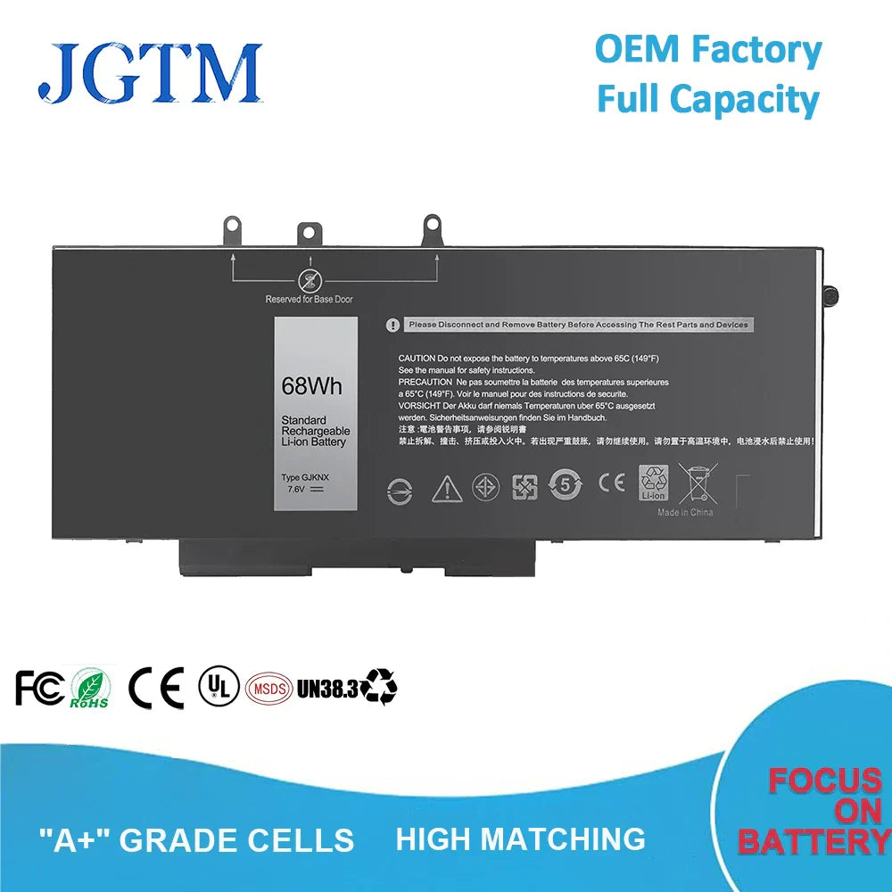 GJKNX Laptop Battery for Dell Latitude 5480 5580