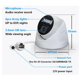 4K 8MP POE IP Camera Audio H.265 Onvif