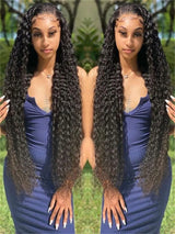 13x4 Deep Wave Hd Lace Frontal Curly Human