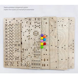 335PCS Marble Run Set 3D Wooden Puzzle DIY
