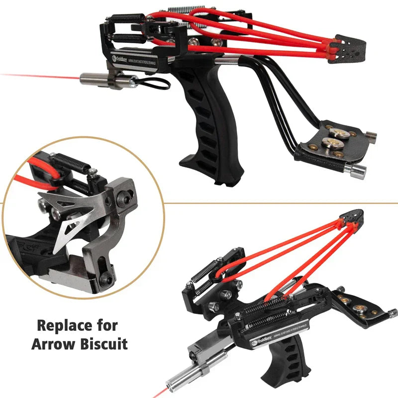 New Powerful Hunting Laser Slingshot High Quality Elastic