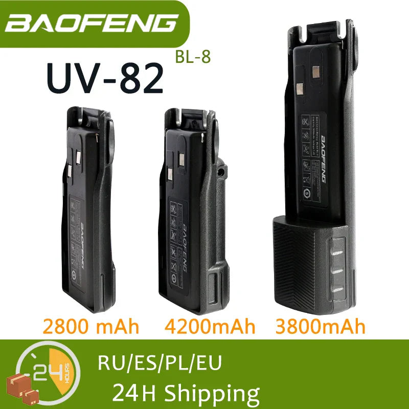 Baofeng UV 82 BL-8 Battery Walkie Talkie Ham