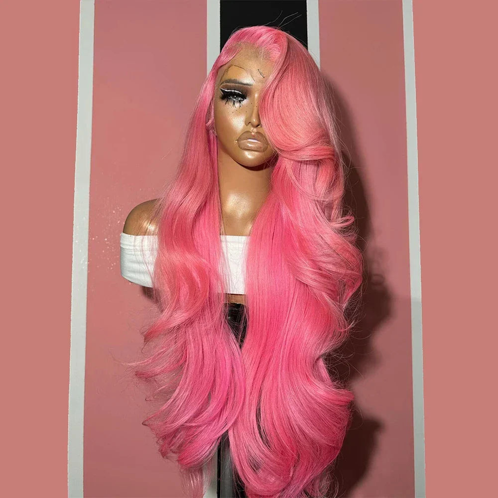Sogreat Pink Lace Front Wig Human Hair 13x4