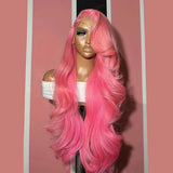 Sogreat Pink Lace Front Wig Human Hair 13x4