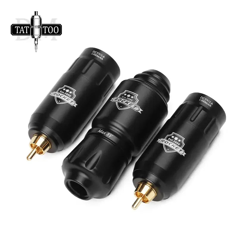 Mini Rocket Tattoo Machine Set 2Pcs Wireless Tattoo