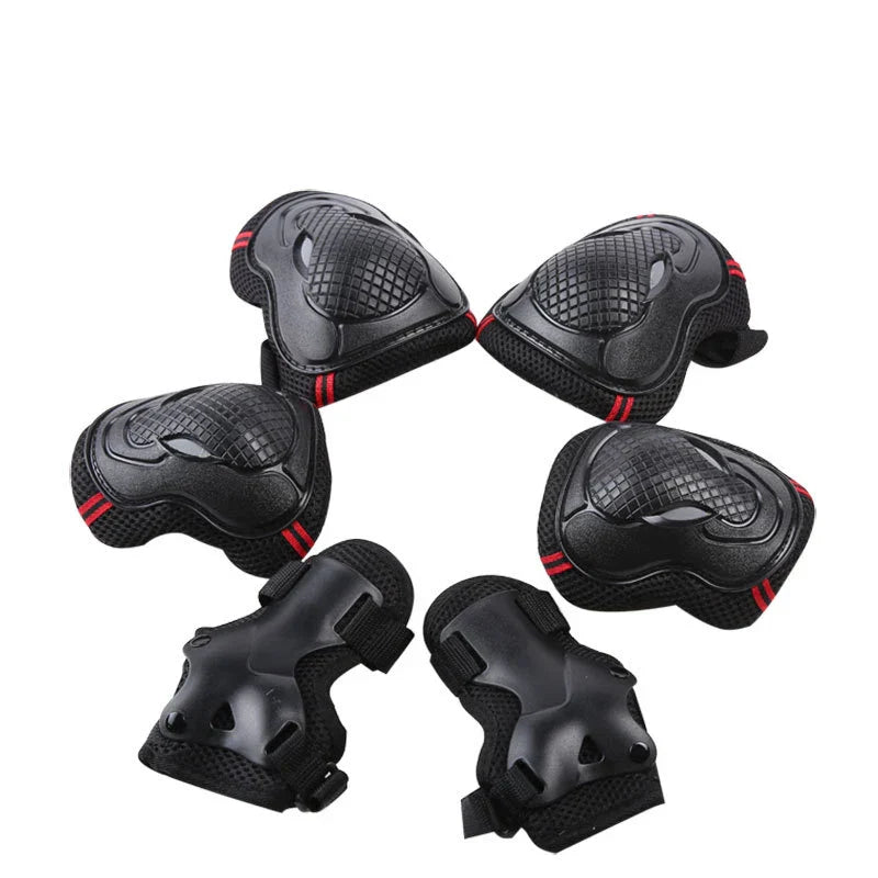 6-Piece Knee Pads Protective Gear Set Sports Knee