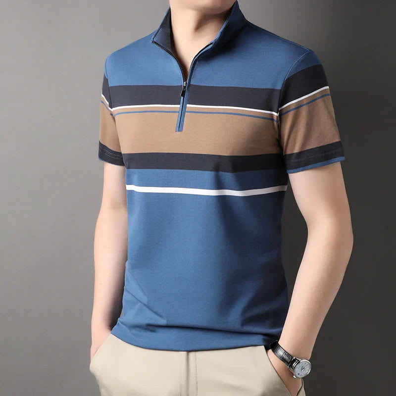 Top Grade Yarn-dyed Process Cotton Zipper New Summer