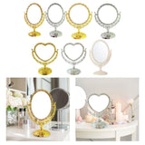 Tabletop Makeup Mirror Elegant Decorative 360 Degree Rotation