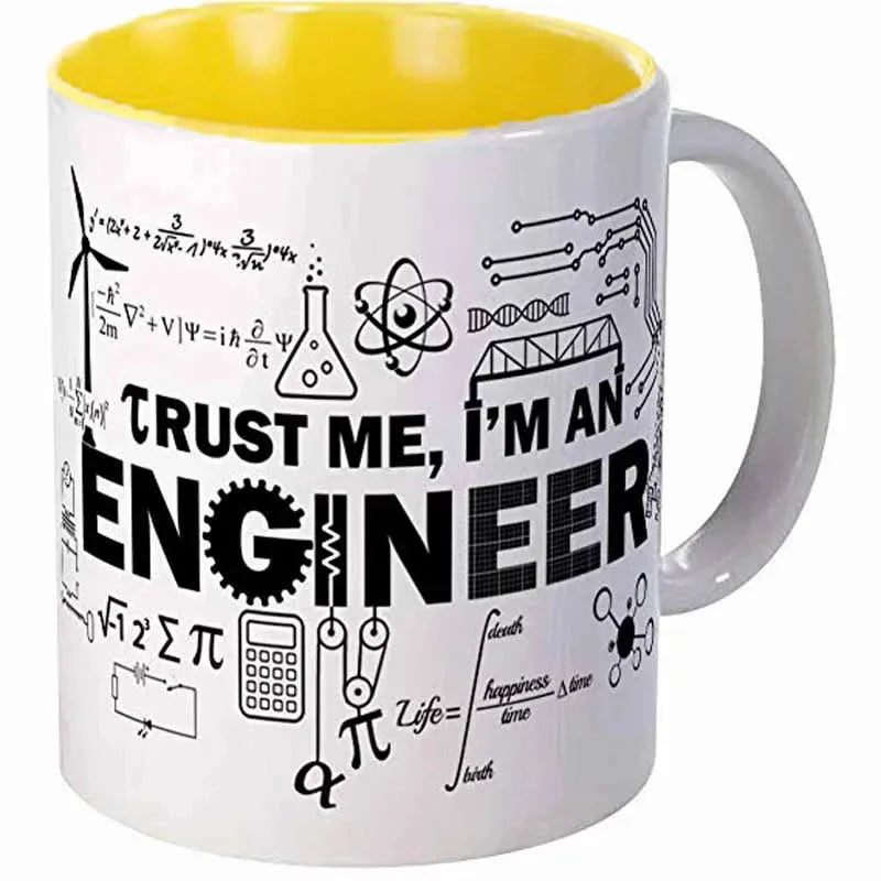 Engineer Cups Mechanic Coffee Mugs Scientific Technical Office