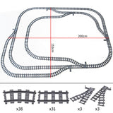 MOC Railway Track Train Tracks Straight Curved Soft