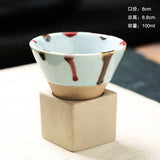 100ML Rough Pottery Teacup Creative Retro Cone Ceramic