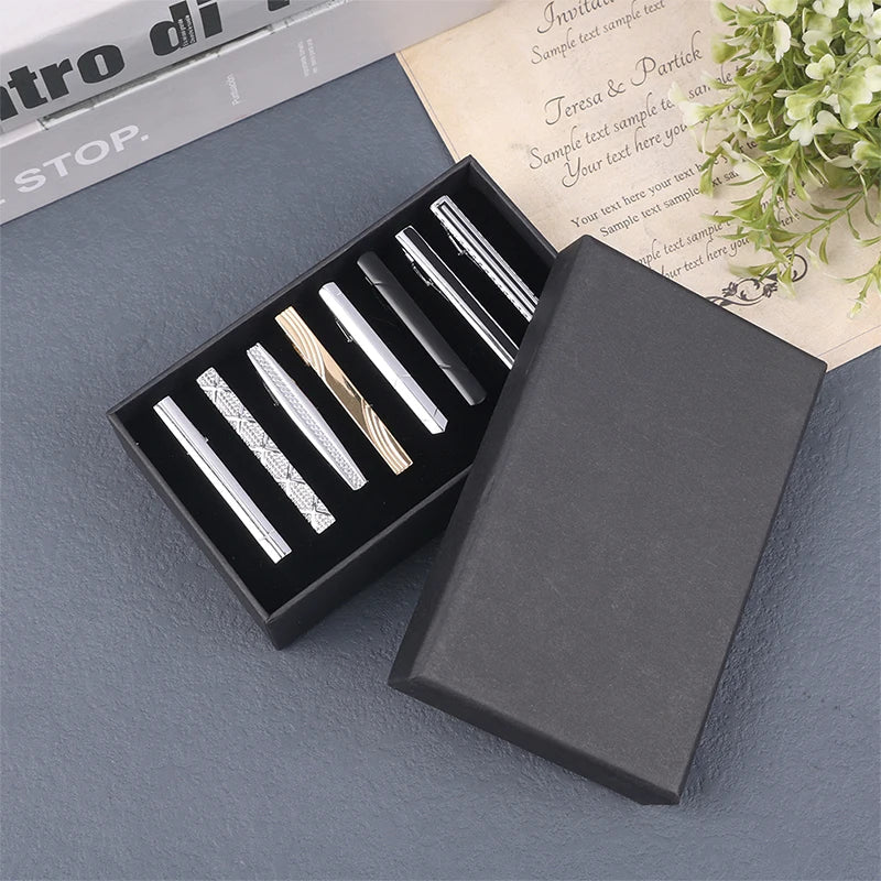 810PC Tie Clip Set With Gift Box Wedding