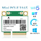 Wifi 6/5/4 Bluetooth Mini PCI-E Wireless Card Network