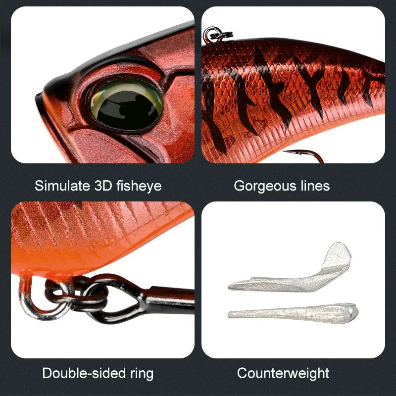 MEREDITH Apex Vibe F85mm 24g Wobblers Fishing Tackle