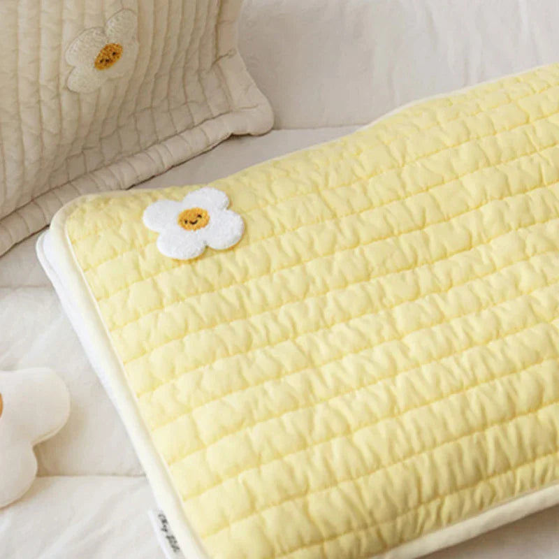 Cartoon Pillowcase Baby Breathable Cotton Pillow Dustproof Case