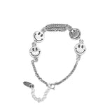 ANENJER Silver Color Star Ball Heart Pendant Bracelet