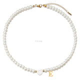 New Trendy Stainless Steel 26 Letter Shell Heart