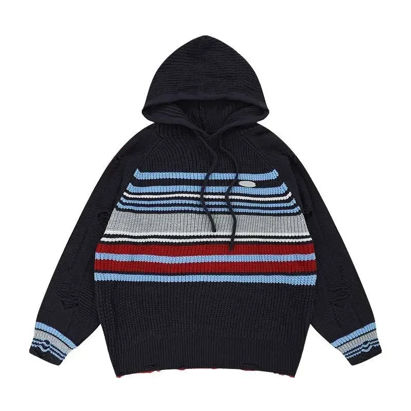 Man Clothes Aesthetic Pullovers Knitted Sweaters for Men
