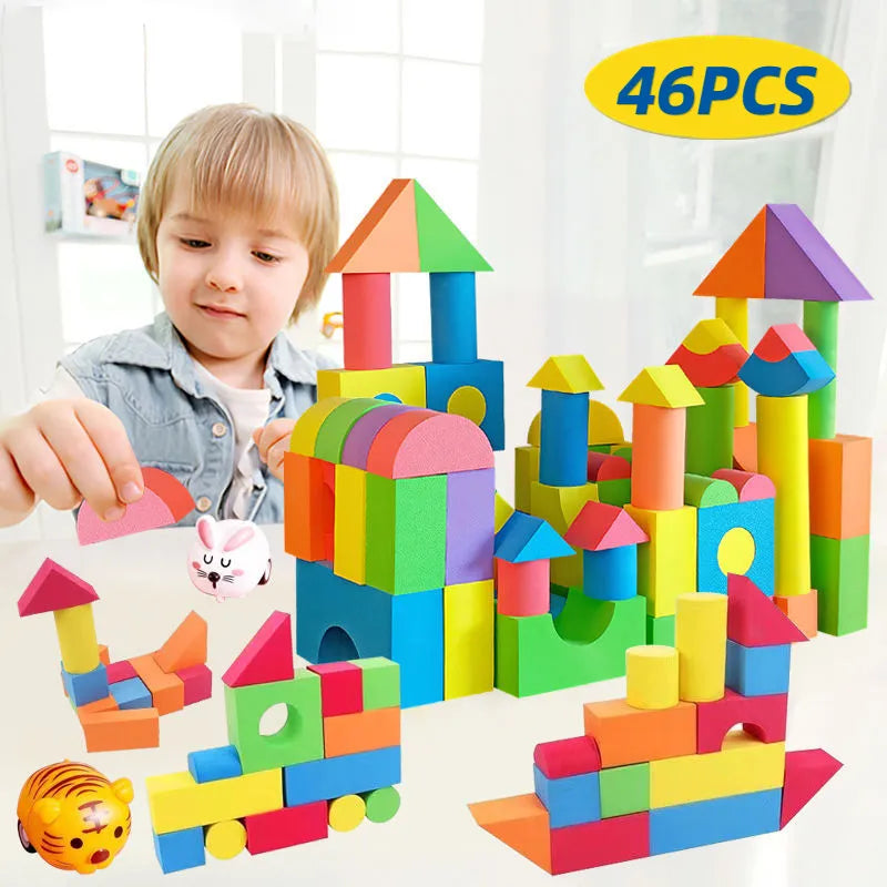 46PCS Soft EVA Building Blocks Educational Toys Children