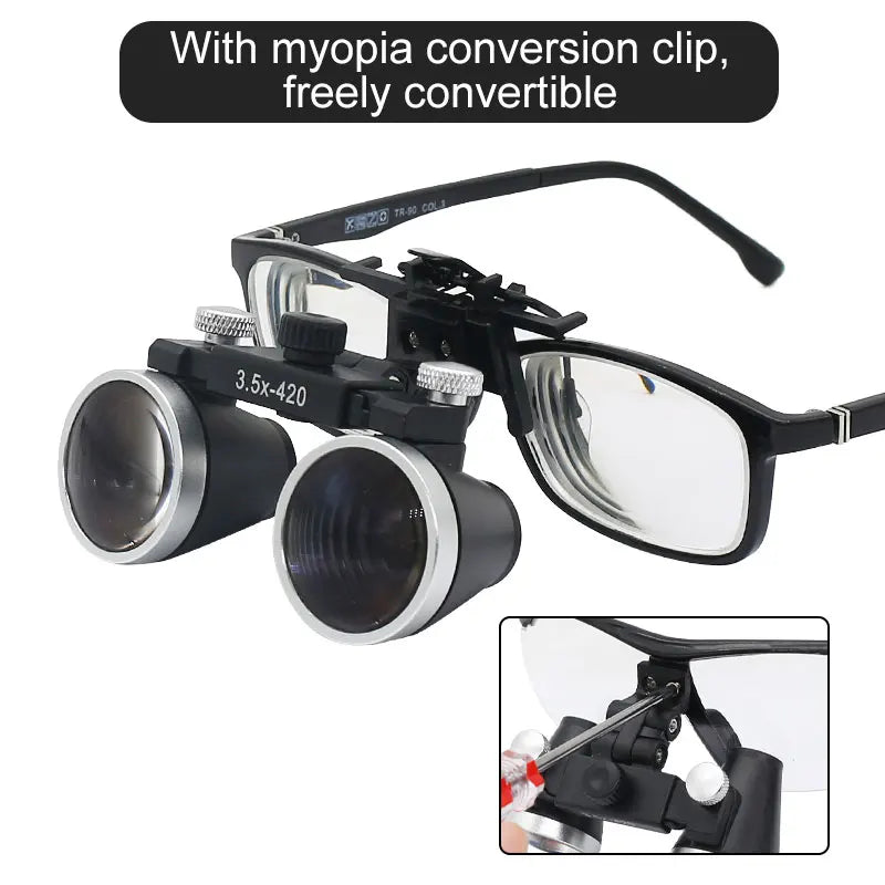 Head Wearing Dental Loupe Ultralight Binocular Magnifier Dentist