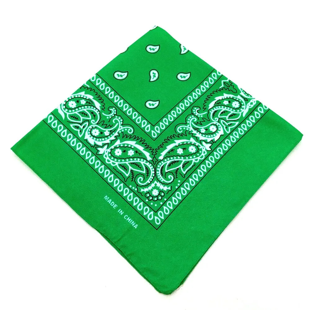Fashion Bandana Kerchief Head Square Scarves Print Handkerchief