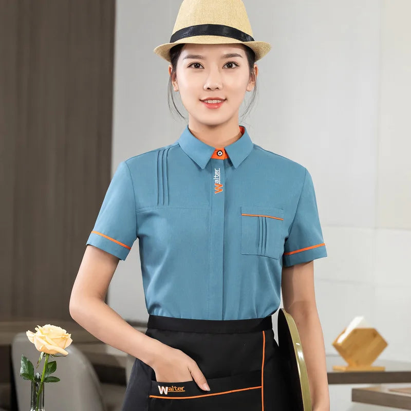 Milk Tea Shop Work Clothes Summer Catering Restaurant