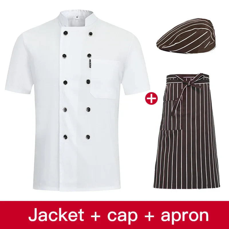 3 colors high quality Double breasted Chef uniform
