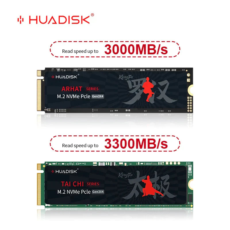 HUADISK SSD NVMe M2 1TB 512GB Internal SSD