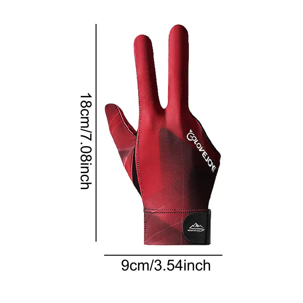 1pcs Polyester Spandex Snooker Billiard Cue Glove Pool