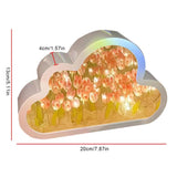 Clouds Tulip Lamps LED Night Light Mirror Table