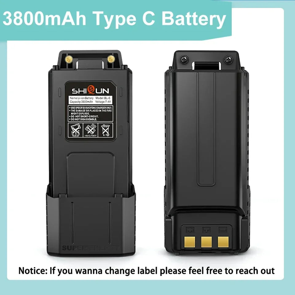BF-F8HP Battery BaoFeng UV-5R USB Type c Original