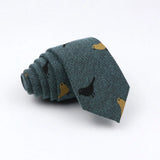 Mens Ties 6cm Classic Cotton Handmade Skinny Neck