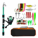 Fishing Pole Set Full Kits With Telescopic Fishing